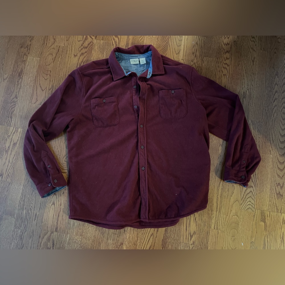 L.L.Bean Mens Shirt Size X-Large 291726 Fleece